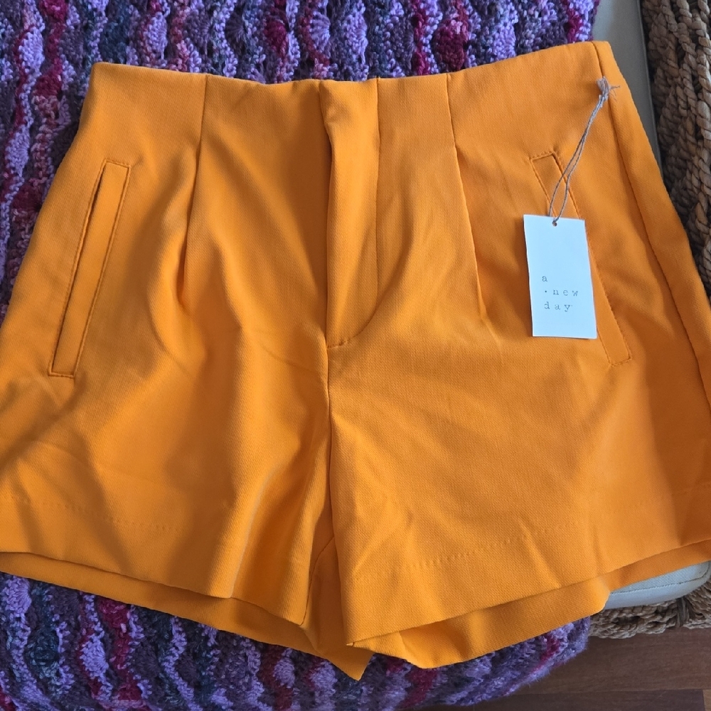 A New Day High Waist Orange Shorts